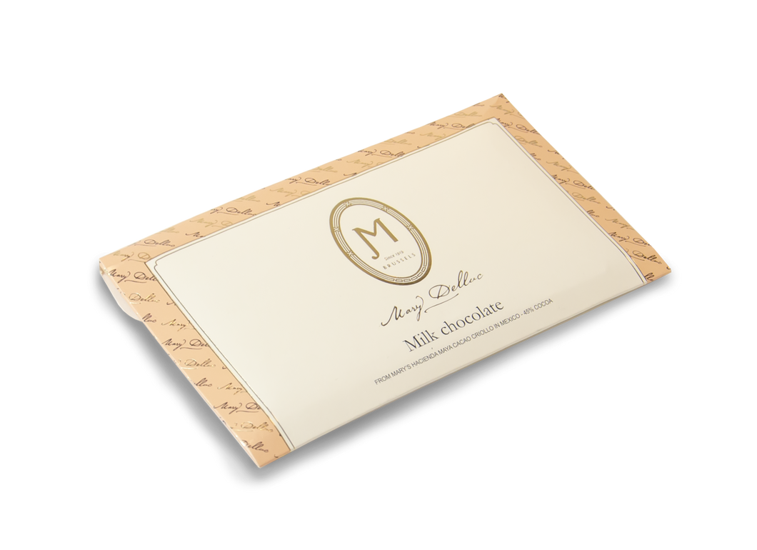Milk chocolate Mary’s hacienda Maya cacao criollo in Mexico 45%